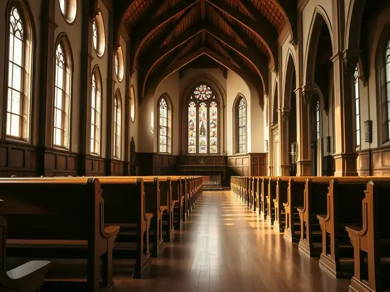 Historic church chapel interior